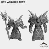 Tabletop Terrain Miniature Full Set Orc Warlock Tier 1