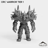 Tabletop Terrain Miniature Full Set Orc Warrior Tier 1