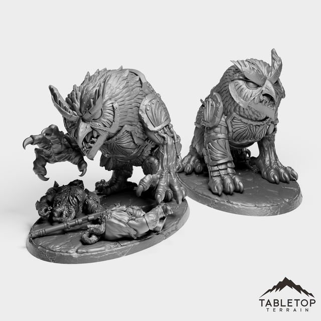 Tabletop Terrain Miniature Full Set Owlbears - Alchemical Satrapy