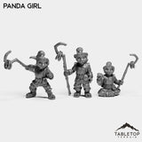 Tabletop Terrain Miniature Full Set Panda Girl