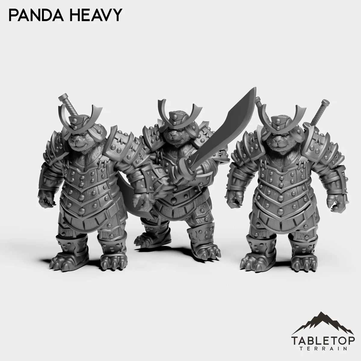 Tabletop Terrain Miniature Full Set Panda Heavy