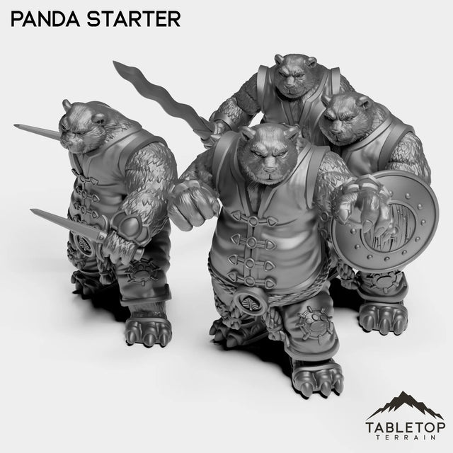 Tabletop Terrain Miniature Full Set Panda Starter