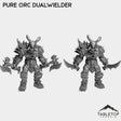 Tabletop Terrain Miniature Full Set Pure Orc Dualwielder