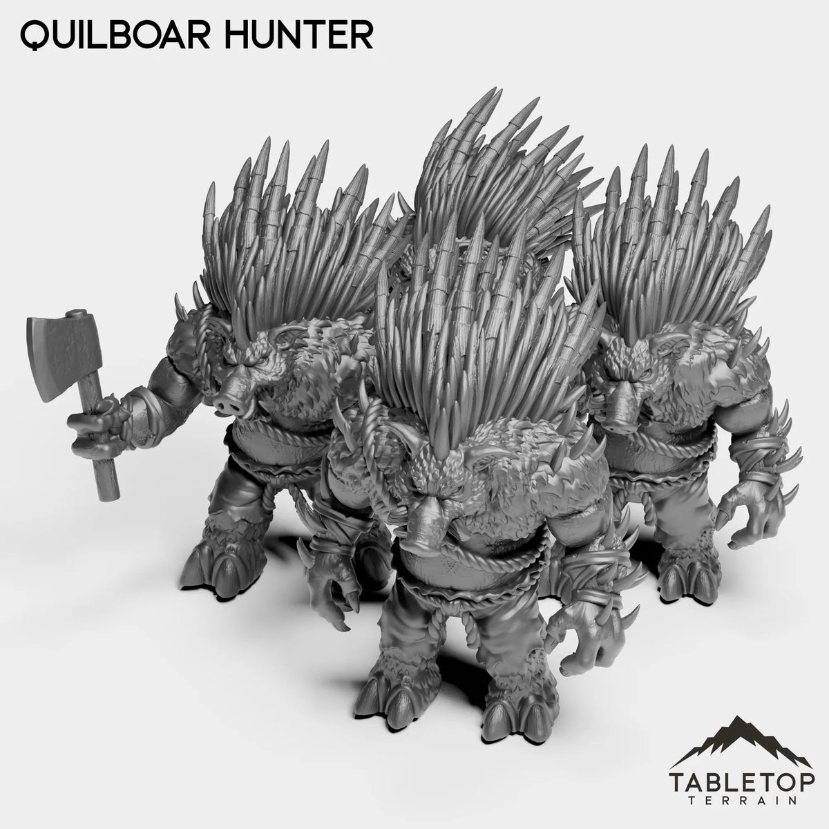 Tabletop Terrain Miniature Full Set Quilboar Hunter