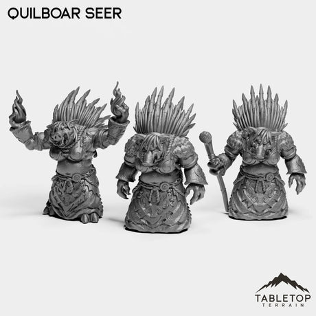 Tabletop Terrain Miniature Full Set Quilboar Seer