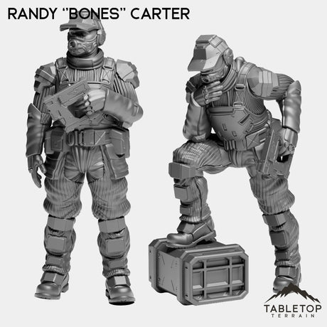 Tabletop Terrain Miniature Full Set Randy ''Bones'' Carter