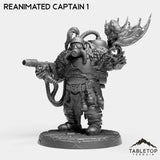 Tabletop Terrain Miniature Full Set Reanimated Captain - Alchemical Satrapy