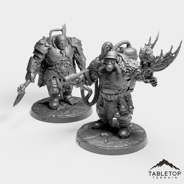 Tabletop Terrain Miniature Full Set Reanimated Captain - Alchemical Satrapy