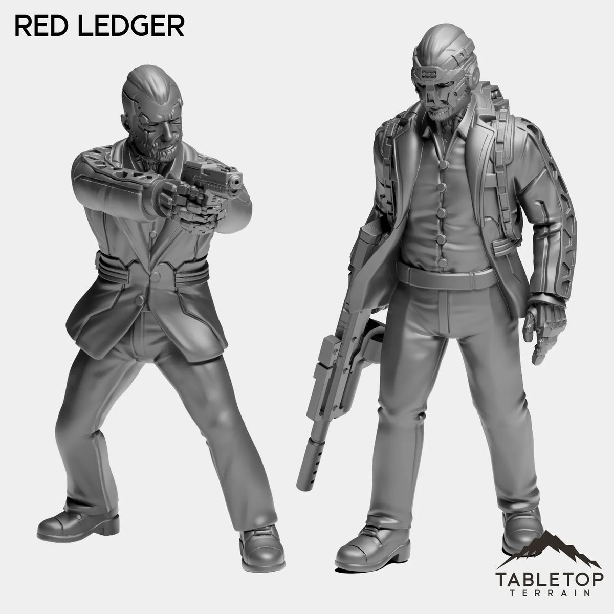 Tabletop Terrain Miniature Full Set Red Ledger