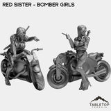 Tabletop Terrain Miniature Full Set Red Sister - Bomber Girls