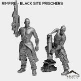 Tabletop Terrain Miniature Full Set Rimfire - Black Site Prisoners