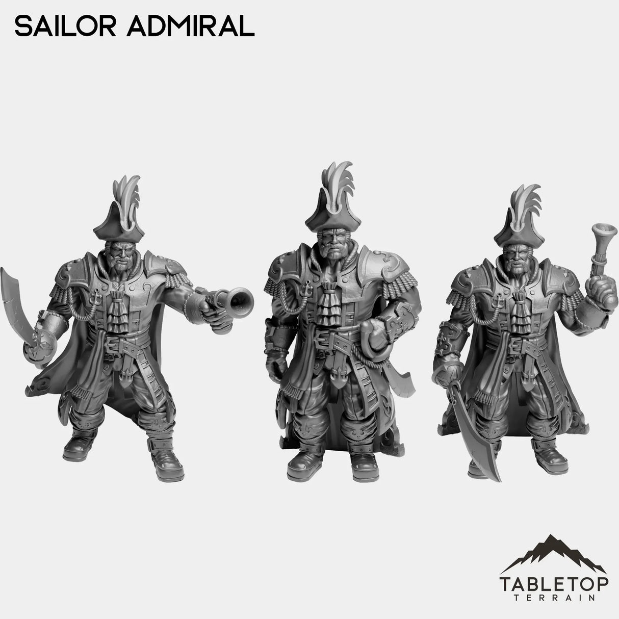 Tabletop Terrain Miniature Full Set Sailor Admiral