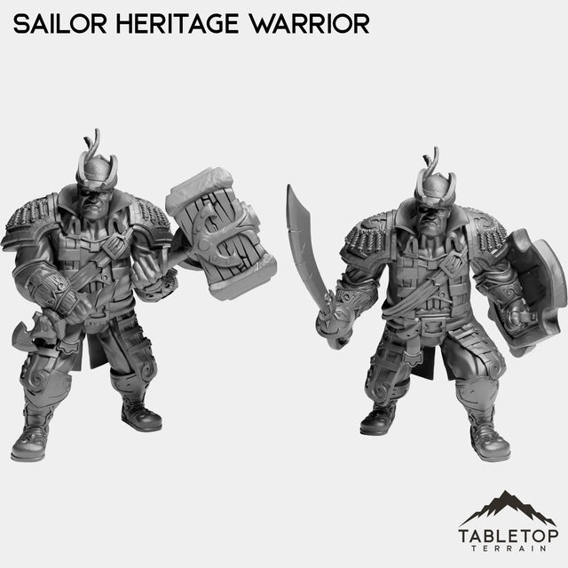 Tabletop Terrain Miniature Full Set Sailor Heritage Warrior