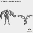 Tabletop Terrain Miniature Full Set Scraps - Human Hybrids