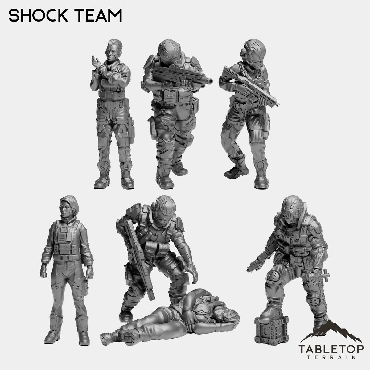 Battletech Color Shock Team Full Gang Bundle β Tabletop Terrain