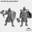 Tabletop Terrain Miniature Full Set Silver Paladin Knight