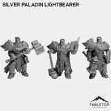 Tabletop Terrain Miniature Full Set Silver Paladin Lightbearer