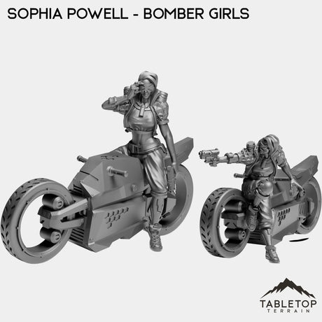 Tabletop Terrain Miniature Full Set Sophia Powell - Bomber Girls