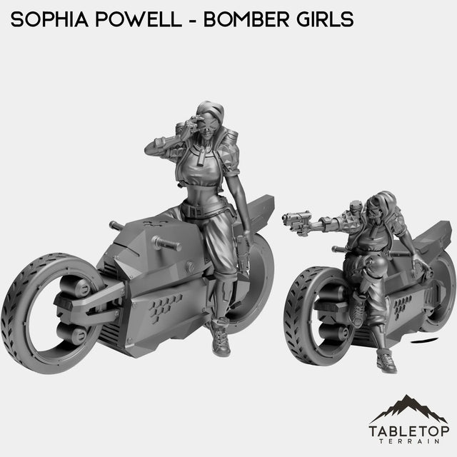 Tabletop Terrain Miniature Full Set Sophia Powell - Bomber Girls