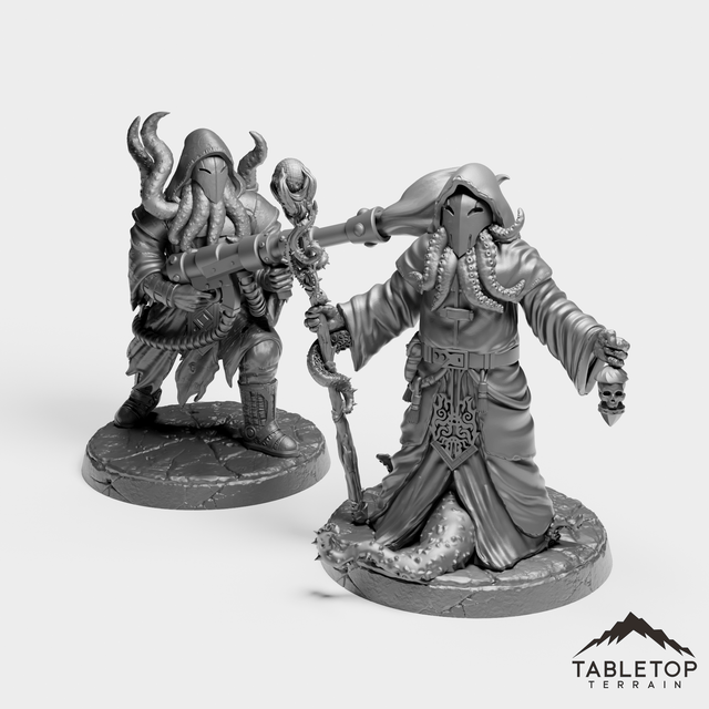 Tabletop Terrain Miniature Full Set Starspawn Cleric - Starspawn Soldiers