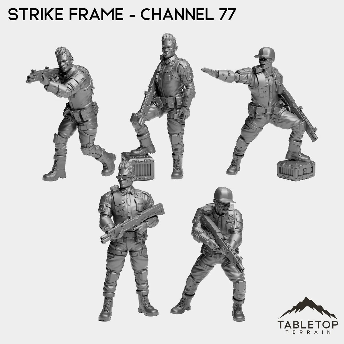 Tabletop Terrain Miniature Full Set Strike Frame - Channel 77