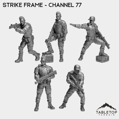 Tabletop Terrain Miniature Full Set Strike Frame - Channel 77