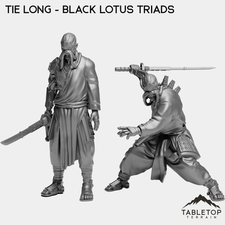 Tabletop Terrain Miniature Full Set Tie Long - Black Lotus Triads
