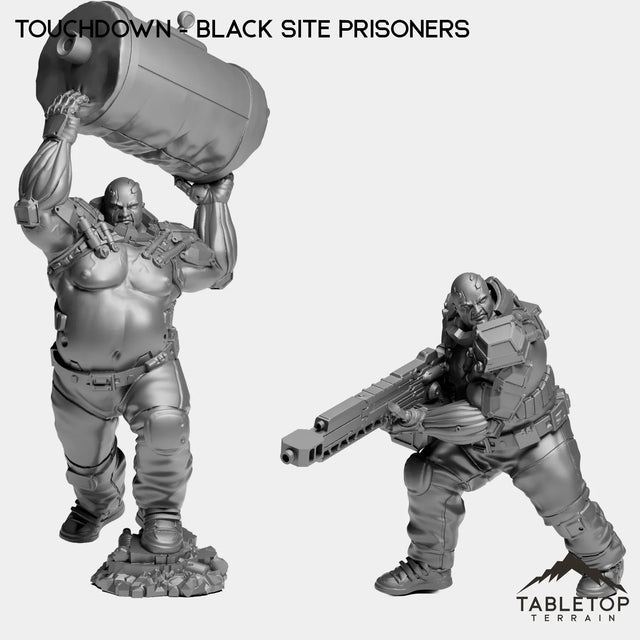 Tabletop Terrain Miniature Full Set Touchdown - Black Site Prisoners
