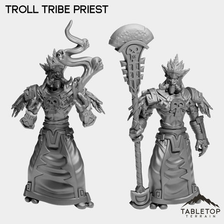Tabletop Terrain Miniature Full Set Troll Tribe Priest