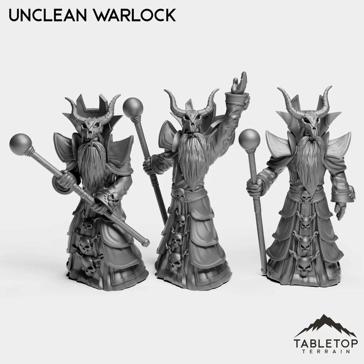 Tabletop Terrain Miniature Full Set Unclean Warlock