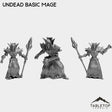 Tabletop Terrain Miniature Full Set Undead Basic Mage