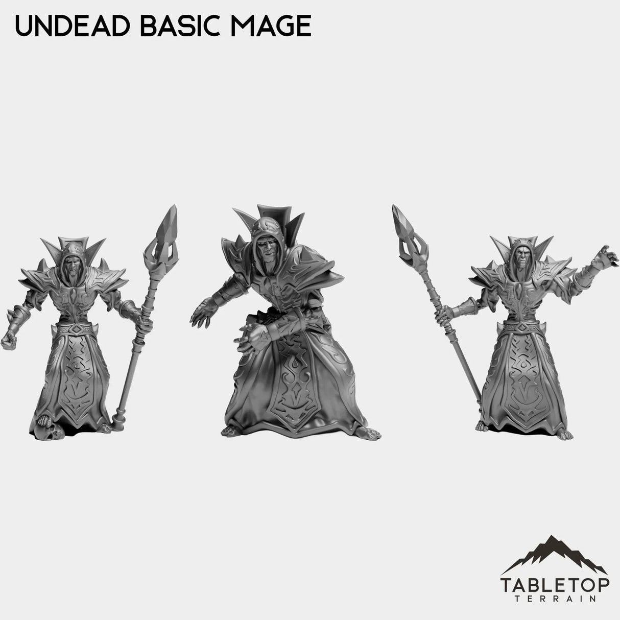 Tabletop Terrain Miniature Full Set Undead Basic Mage