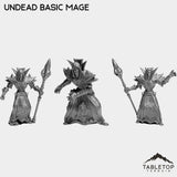 Tabletop Terrain Miniature Full Set Undead Basic Mage