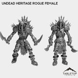 Tabletop Terrain Miniature Full Set Undead Heritage Rogue Female