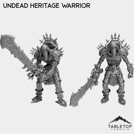 Tabletop Terrain Miniature Full Set Undead Heritage Warrior