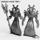 Tabletop Terrain Miniature Full Set Undead Mage Tier 1