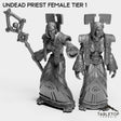 Tabletop Terrain Miniature Full Set Undead Priest Female Tier 1