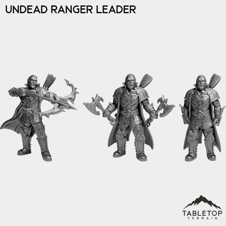 Tabletop Terrain Miniature Full Set Undead Ranger Leader