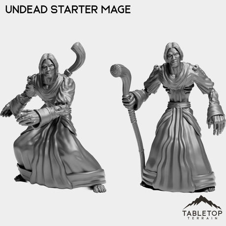 Tabletop Terrain Miniature Full Set Undead Starter Mage