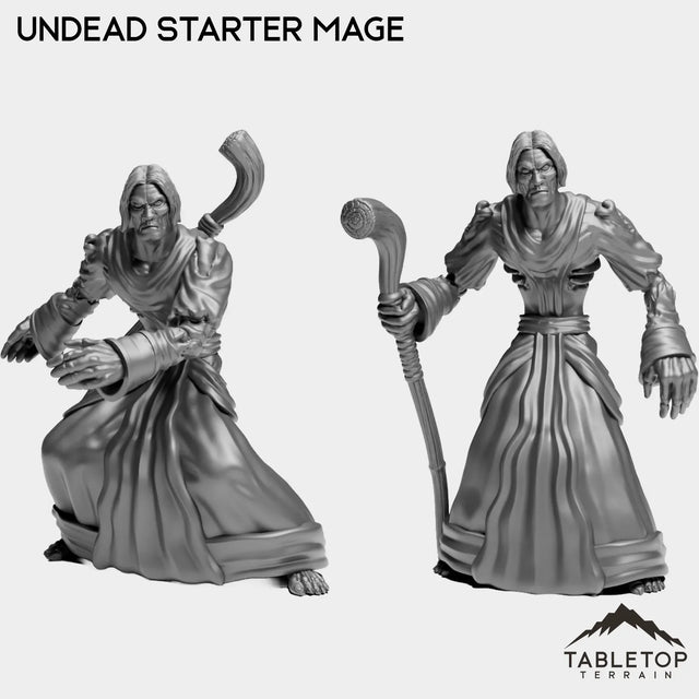 Tabletop Terrain Miniature Full Set Undead Starter Mage