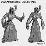 Tabletop Terrain Miniature Full Set Undead Starter Mage Female