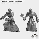 Tabletop Terrain Miniature Full Set Undead Starter Priest