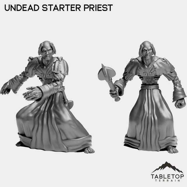 Tabletop Terrain Miniature Full Set Undead Starter Priest