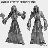 Tabletop Terrain Miniature Full Set Undead Starter Priest Female