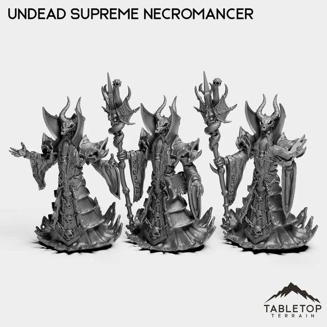 Tabletop Terrain Miniature Full Set Undead Supreme Necromancer