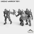 Tabletop Terrain Miniature Full Set Undead Warrior Tier 1
