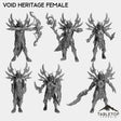 Tabletop Terrain Miniature Full Set Void Heritage Female