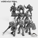 Tabletop Terrain Miniature Full Set Werewolf Feral