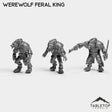 Tabletop Terrain Miniature Full Set Werewolf Feral King
