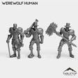 Tabletop Terrain Miniature Full Set Werewolf Human